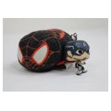 Groot Poster with Iron Man & Captain America Mini-Figures, Spider-Man Plush Ball, Knit Beanie