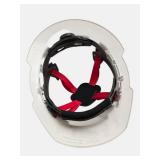 Milwaukee equipment including a hard hat, mask, and a replacement cable for a snake.