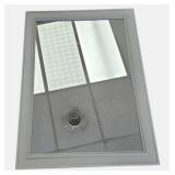 Wrightsville Bathroom Mirror with Grey Finish