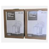 Two Small Exterior Wall Lanterns