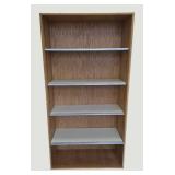 Discover our sturdy shelving unit featuring four adjustable shelves!