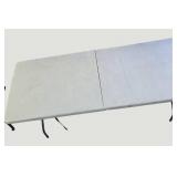 Discover the perfect solution for your special events with our 6-foot extra-long folding table