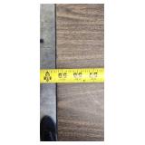 Stylish table with a wood-like surface and metal legs, measuring 59.5 x 30 inches.