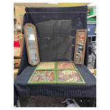 (4) Decorative Flower Art and (2) Decorative Mirrors