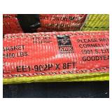 (3) Heavy Duty 8ft. Lifting Straps