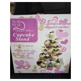 Assorted Kitchen Items, Cupcake Stand, Devil Egg Holder, Sliding Refrigerator Tray and Wine Chiller Ice Mold