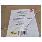 6-Arm Candelabra Chandelier Ceiling Light Brass Finish