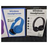 (4) Wireless Headphones 4 Different Colors