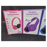 (4) Wireless Headphones 4 Different Colors
