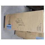 Teamson Kids Little Chef Charlotte Modern Modular Interactive Wooden Play Kitchen with Refrigerator, Stove and Sink in Gray with Gold Accents