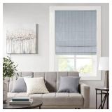 Madison Park Galen Basketweave Cordless Roman Shade Collection in Blue, 31×64″ MP40-7318