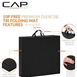 CAP Barbell Folding Exercise Mat with Carrying Handles
