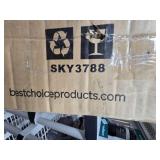 Solar LED Lighted Patio Umbrella w/ Tilt Adjustment, UV-Resistant - 10ft