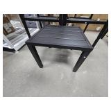 2 Black Patio Chairs with Table