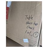 Best Choice Products Glass Dining Table, Modern Kitchen Table Furniture for Dining Room, Dinette, Compact Space-Saving w/Glass Tabletop, Metal Steel Frame - Gray (Table Only)