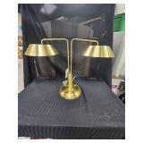 Brass Double Table Lamp