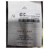 Brass Double Table Lamp
