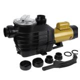 Garvee 3HP Swimming Pool Pump Dual voltage pump In/Above Ground Water Pump, 115V/230V 8896GPH & High Flow, Powerful Primming Swimming Pool Pumps with Filter Basket, Low Noise for Family