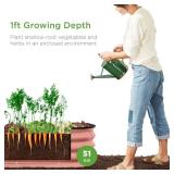 Best Choice Products 4x2x1ft Outdoor Metal Raised Garden Bed, Oval Deep Root Planter Box for Vegetables, Flowers, Herbs, and Succulents w/ 51 Gallon Capacity, Rubber Edge Guard - Terracotta