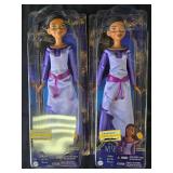 (2) Disney Wish Asha Dolls