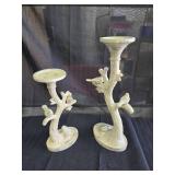 Assorted Household Decor, Candle Holders, Clock and Wall Sign