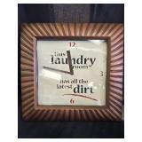 Assorted Household Decor, Candle Holders, Clock and Wall Sign