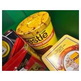 Assorted Storage Containers, Christmas Plate Ryobi Tool (Bin Not Included)