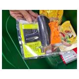 Assorted Storage Containers, Christmas Plate Ryobi Tool (Bin Not Included)