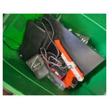 Assorted Electronics, Panasonic DVD Player, Power Strip and Many Assorted Remote Controls