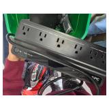 Assorted Electronics, Panasonic DVD Player, Power Strip and Many Assorted Remote Controls