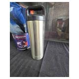 Yeti Thermos and Broncos Blanket