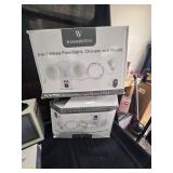 Assorted Wasserstein Home Security Accessories, 3 in 1 Floodlights, Solar Charging Panels Etc.