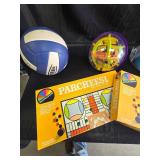 Lot of Assorted Items, Games, Volleyball Etc.