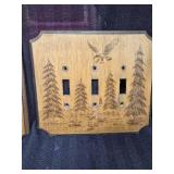 2 Decorative Plate Covers  Fishing Hook Display