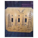 2 Decorative Plate Covers  Fishing Hook Display