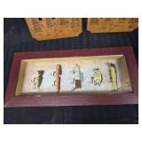 2 Decorative Plate Covers  Fishing Hook Display