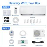 Garvee Mini Split AC/Heating System With WiFi, 18000 BTU 19 SEER 2 208/230V~, Suitable for 1250+ Sq. Ft  (Not Complete Unit Box 1 of 2 Only)
