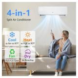 Garvee Mini Split AC/Heating System With WiFi, 18000 BTU 19 SEER 2 208/230V~, Suitable for 1250+ Sq. Ft  (Not Complete Unit Box 1 of 2 Only)