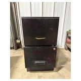 File Cabinet 2 drawer Black