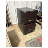 File Cabinet 2 drawer Black