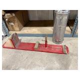 Old Fire Extinguisher and Homemade Shooting Rest