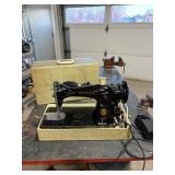 Singer Sewing Machine in Case Very Nice