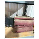 Misc Lot Computer speakers, stadium seats, How to play piano book and CD and Misc