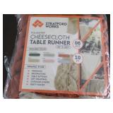 6 pack Cheesecloth Table Runners...