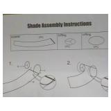 2 Silver Base Lamps with Shades...