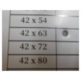 Pair of 42 x 63" Curtains...