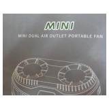 Mini Dual Air Outlet Portable Fan...