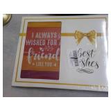 Candle Holders, Frame and Clock...