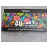 Pagather 40 Dual Tip Fabric Markers...