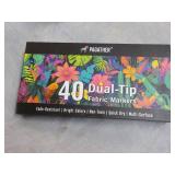 Pagather 40 Dual Tip Fabric Markers...